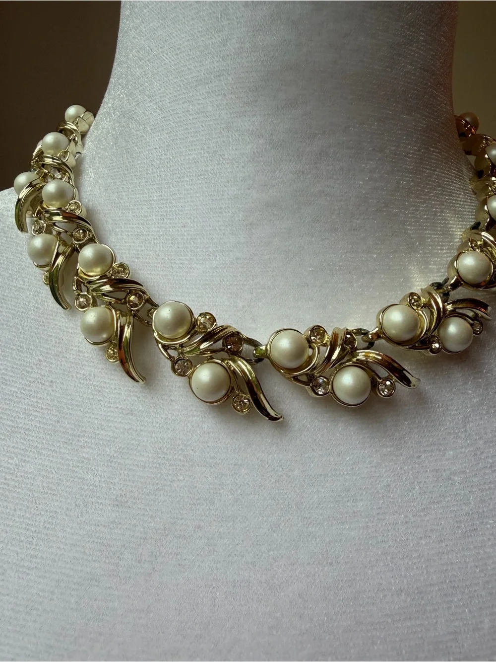 Vintage 60s Saran Coventry “Royal Ballet” Pearl Adjustable Choker - Picture 14 of 15